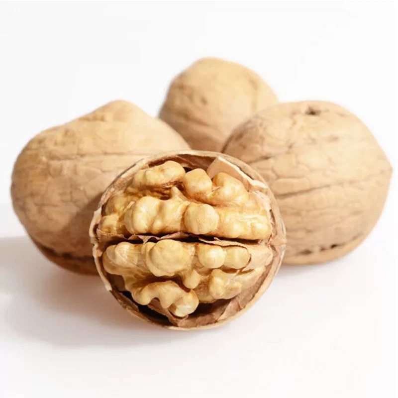 Wholesale Thin-Skinned Walnuts from Xinjiang, 185 Paper-Skinned Raw Walnuts, 500g Bagged, Large Fruit Walnuts, New Stock