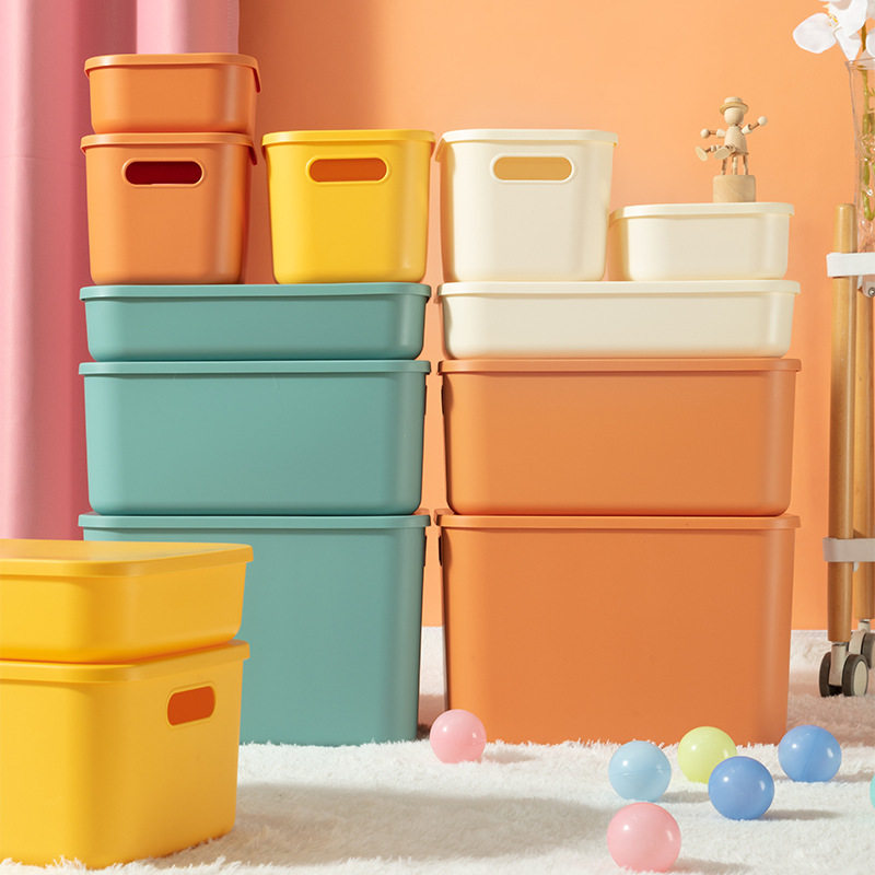 Household Sundries Storage Box Storage Box Living Room Toy Storage Box Bedroom Dormitory Wardrobe Stackable Plastic Box