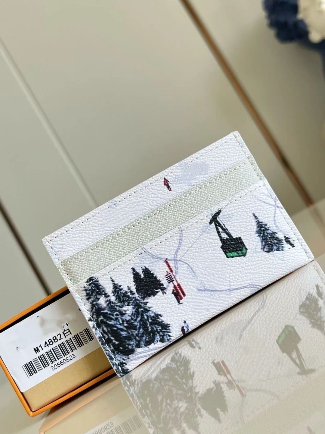 L's new card holder card bag ins classic multi-card slot bank card holder foreign trade new color matching light luxury style