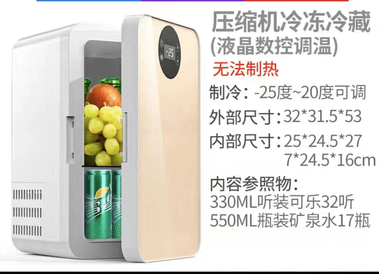 先科车载冰箱家用小型冷暖箱车家两用学生宿舍迷你小冰箱冷藏箱