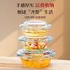 Glass bowl with lid special ware plate for microwave oven heating high temperature resistant household basin large soup bowl Egg Soup Steamed Egg Bowl
