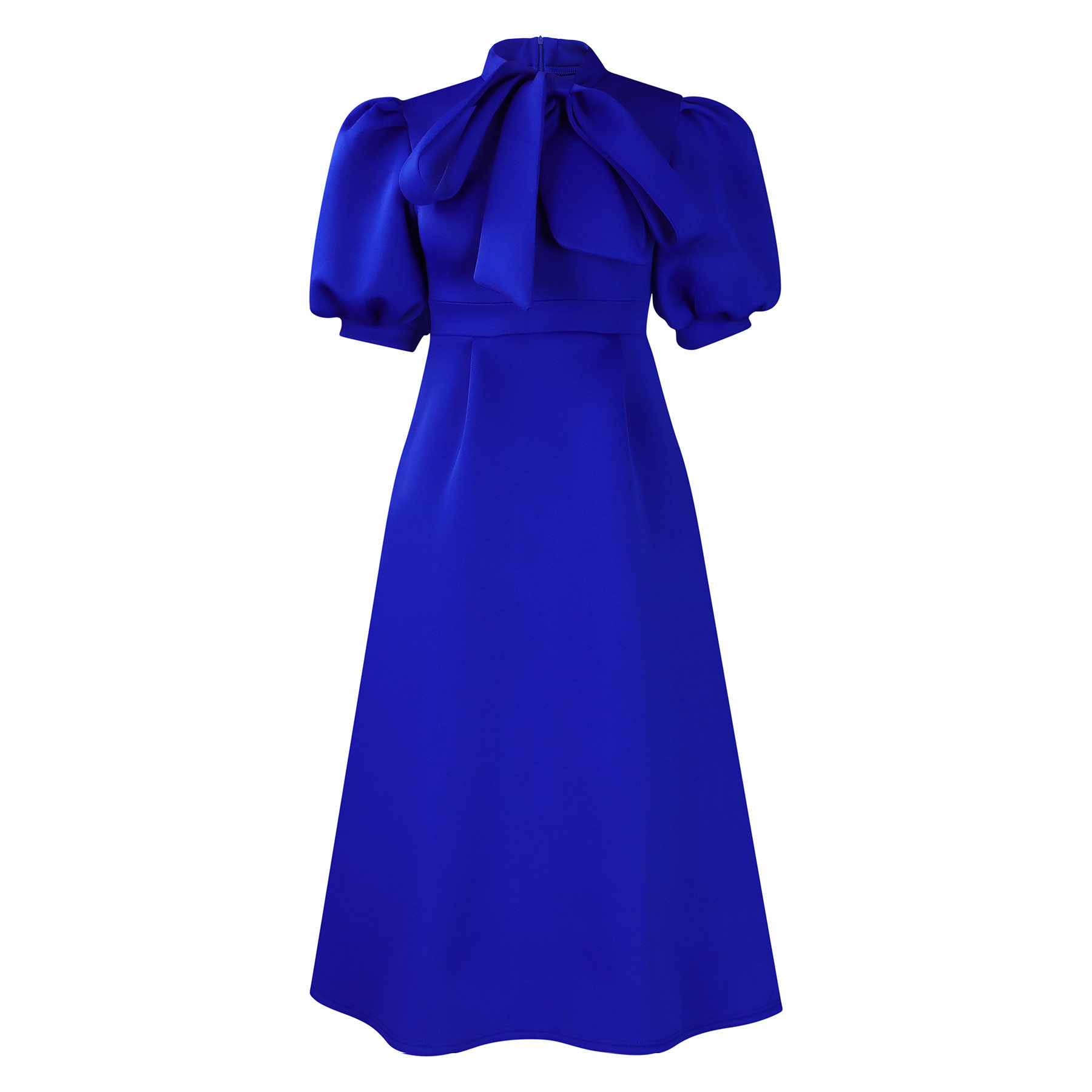 Summer Womens Short Sleeve Bow Tie A Line Party Dress Elegant Design Comfortable Fabric Versatile for Events