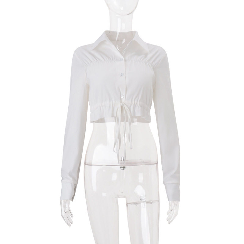 Womens Casual Solid Color Cardigan Tie Front Single Breasted Stylish Design Autumn Fashion Wholesale Available