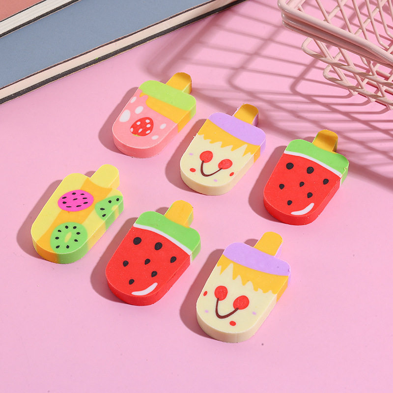 Popsicle Eraser Ice Cream Ice Cream Cute Creative Children's Stationery Prizes Gifts Wholesale Cross-Border Gift Prizes