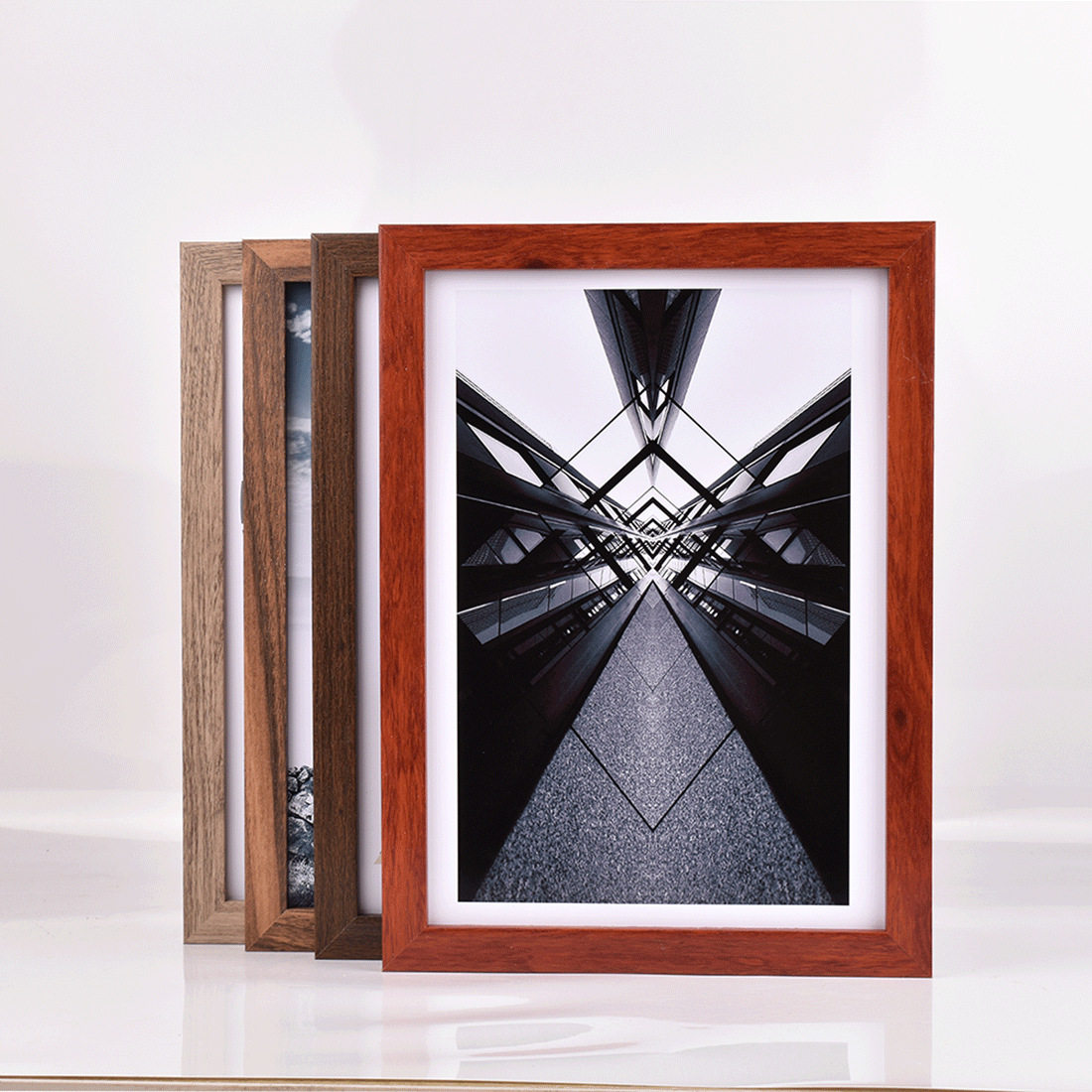 Solid Wood photo frame manufacturers wholesale table 7 inch 6 8 10 A4 Wall 4 open 8K frame a3 jigsaw picture frame