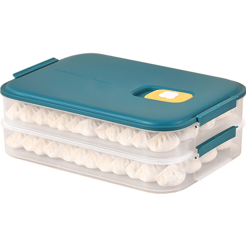 Dumpling Box Food Grade Freezing Special Food Preservation Box Dumpling Wonton Quick-Frozen Household Kitchen Refrigerator Storage P