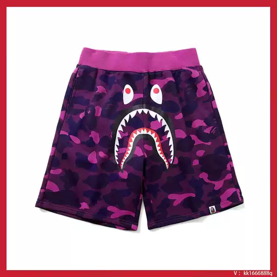 Shark Brand Camouflage Casual Shorts for Teenagers, Men's Versatile Shorts, in Stock for Immediate Delivery