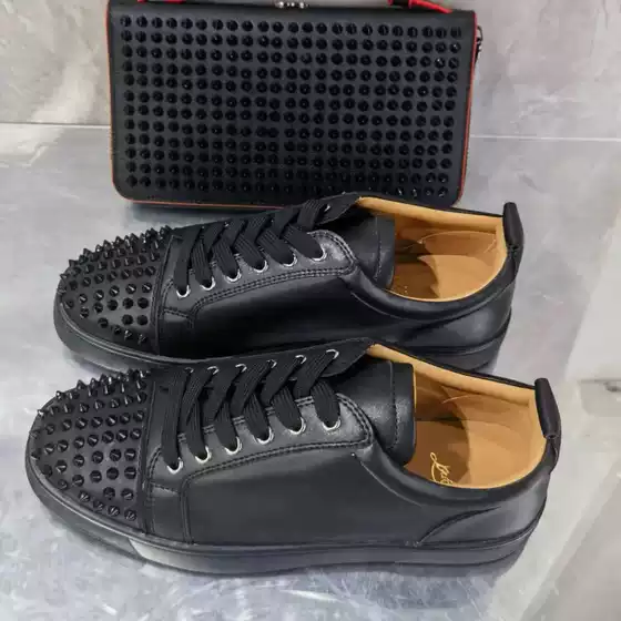 In-Stock Lttl Electric Embroidery Rivet Suede New High-Quality Flat Men's Casual Shoes Women's Shoes Cross-Border Hot-Selling Wholesale