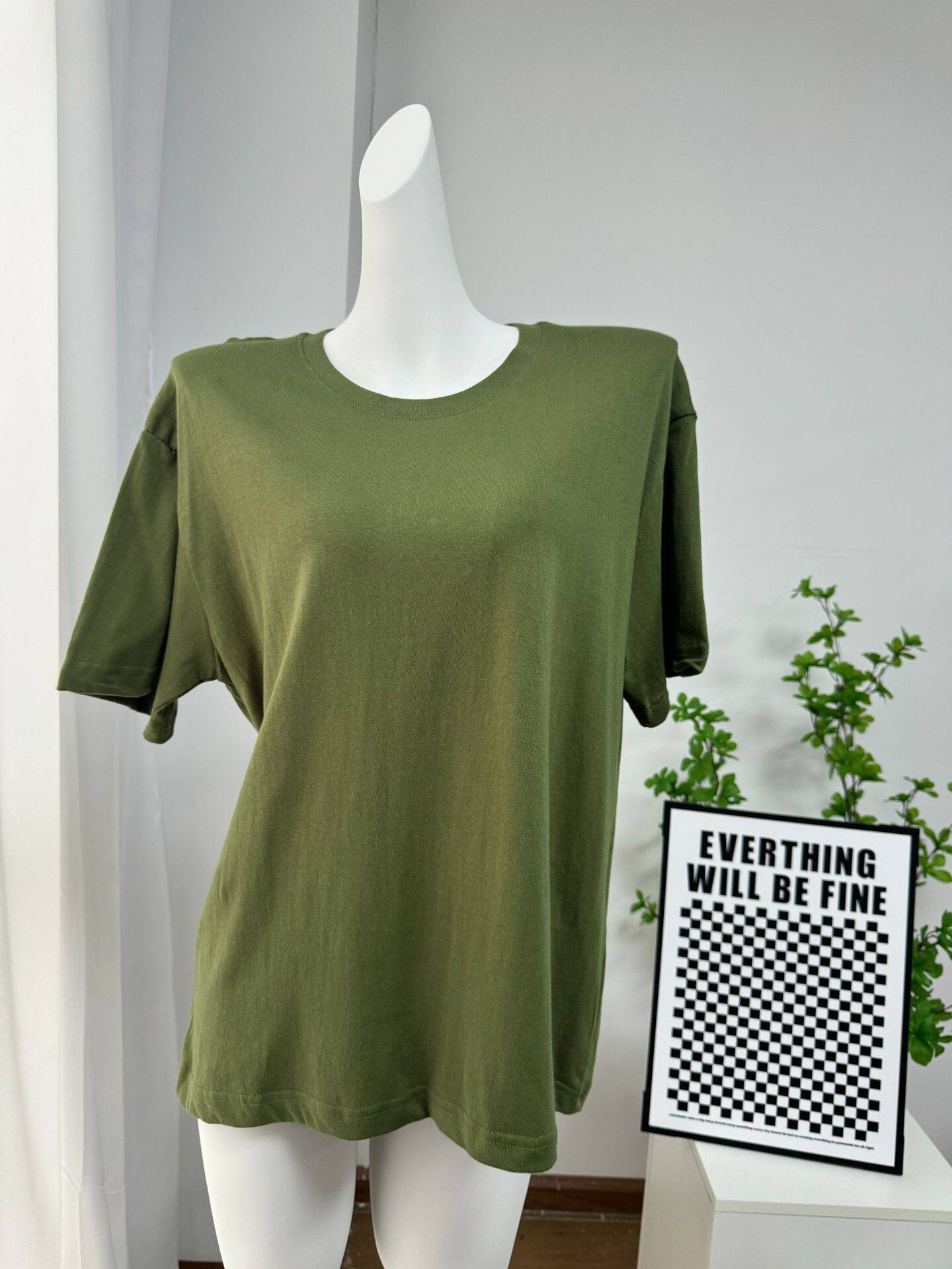 Womens 100 Cotton Solid Color T Shirt Round Neck Short Sleeve Versatile Style Spring Summer Collection Wholesale