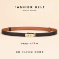 Gold buckle·black·no logo
