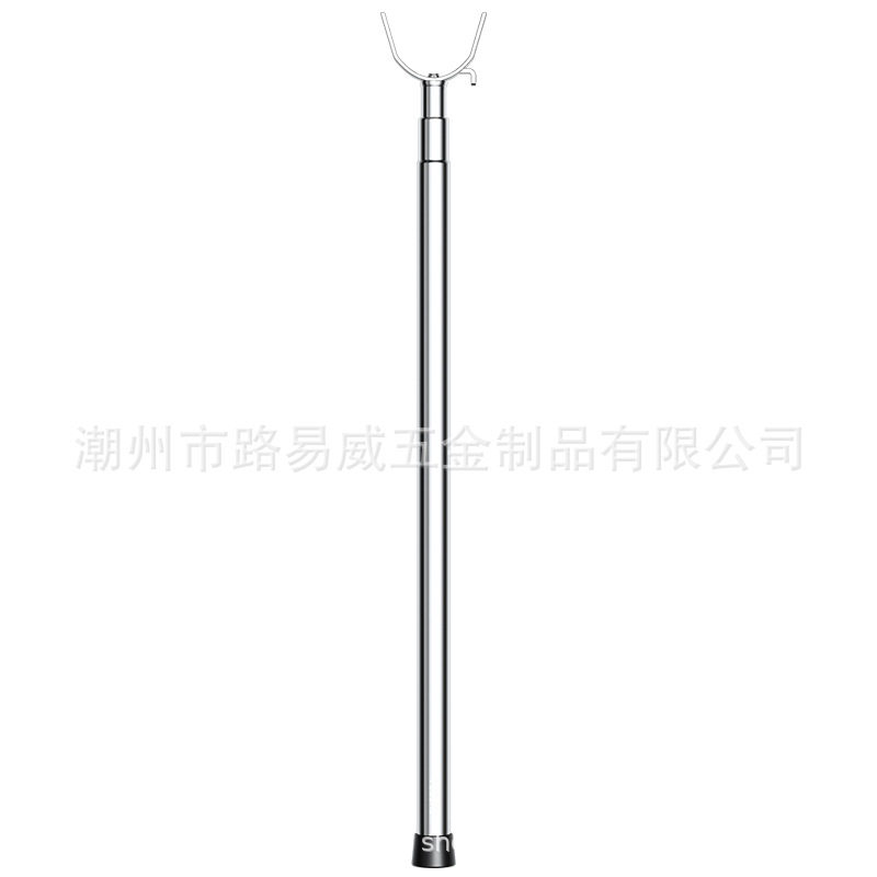 Bold Stainless Steel Clothes Drying Fork Household Clothes Hanging Rod Balcony Fork Hanger Clothes Drying Retractable Clothes Pole