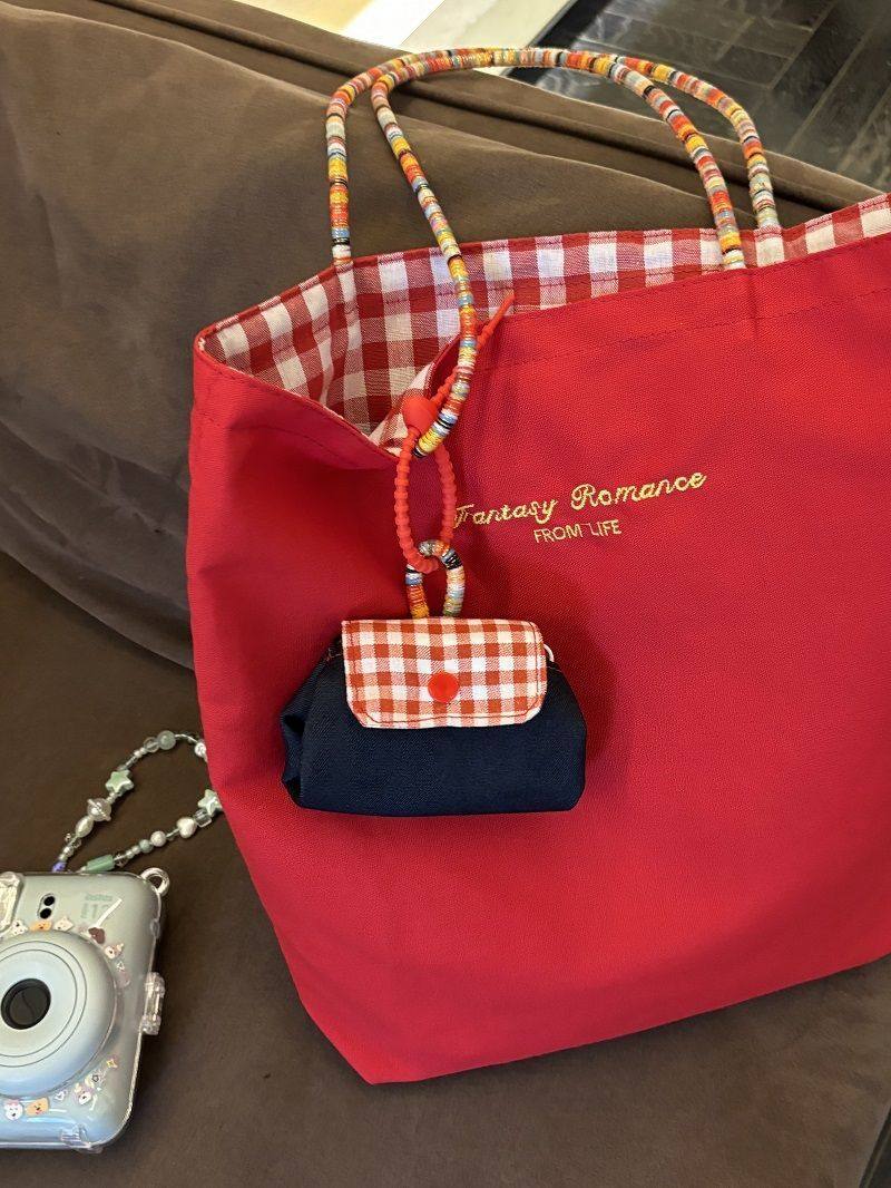 Cute and Exquisite Earphone Bag, Coin Purse, Retro Versatile Denim Canvas Portable Bag, Hanging Lipstick Bag, Small Bag, Practical