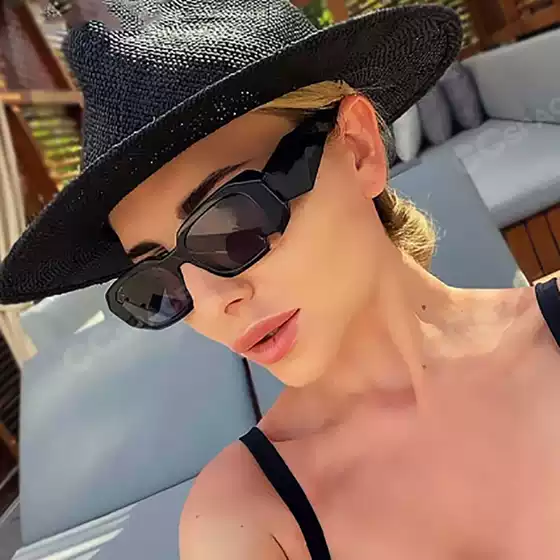 European and American Fashion 2021 New Sunglasses Personalized Irregular Comfortable Cyber Celebrity Sunglasses Cross-border Tide Sunglasses