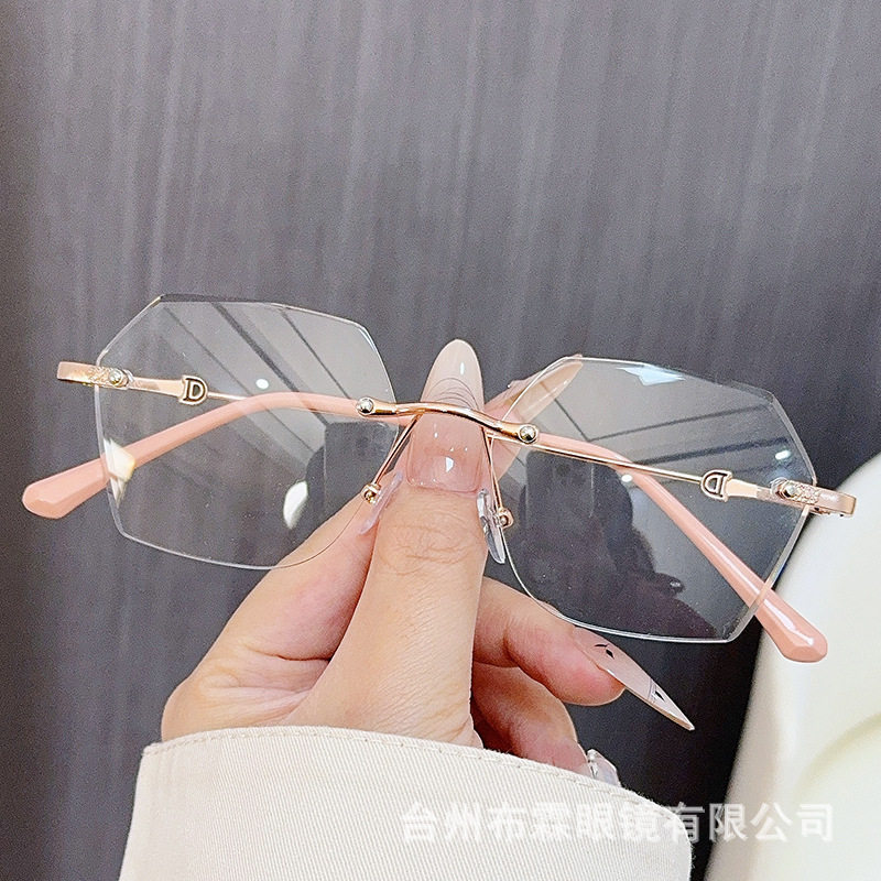 Women's finished myopia glasses without blue light radiation flat power fashion frame