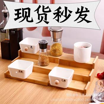 In-Stock Bamboo Kitchen Storage Spice Rack, Extendable Storage Shelf, Wooden Storage Rack, Storage Supplies Organizer