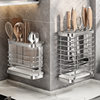 Simple Non-Punch Wall-Mounted Storage Rack Household Kitchen Chopsticks Storage Rack Wall-Mounted Countertop Dual-Use Shelf