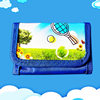 Creative New Fabric Coin Purse Foldable Storage Bag for Boys and Girls Cartoon Animation Three-fold PVC Wallet