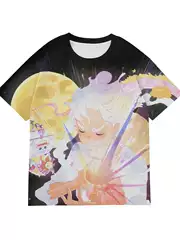 2026 Cross-Border Classic Cartoon One Piece Printed T-Shirt with Full-Body Print, Summer Unisex Short-Sleeve Top