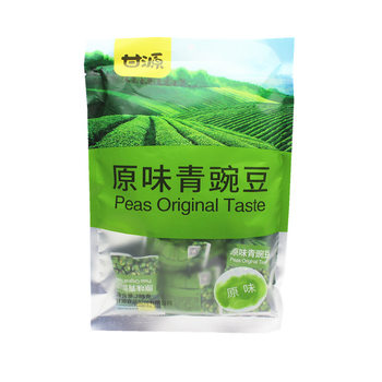 Ganyuan brand green beans green peas 285g original flavor green beans nuts fried goods casual snacks dried fruit pouch packaging