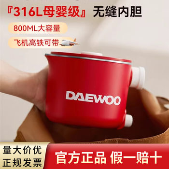 Daewoo Portable Kettle Household Foldable Thermostatic Electric Kettle Thermal Insulation Integrated Electric Kettle 2025 New Style