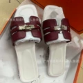 Palm print all white + wine red