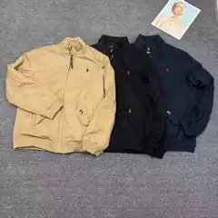 25 cross-border high-quality source RL Ralph collar jacket, old money style collar workwear, Harrington jacket for men and women