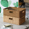 Clothes Household Imitation Basket Cabinet Coffee Table Rattan Basket Woven Storage Basket Snack Storage Box European Style Organization