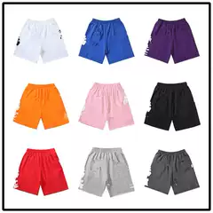 Foam printed shorts 2024 European and American fashion brand men's plus size loose multi-color beach pants wholesale