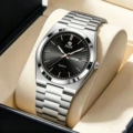 Silver with black surface