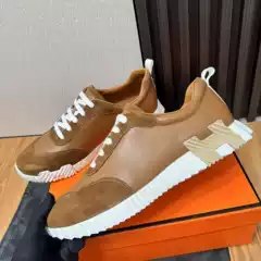 Foreign Trade H Brand Men's Shoes Summer New High-End Genuine Leather Single Shoes Women's Casual Sports European Station Mesh Breathable Shoes