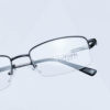 Glasses shop fast selling memory alloy business glasses frame wholesale square comfortable men's half frame brushed myopia frame