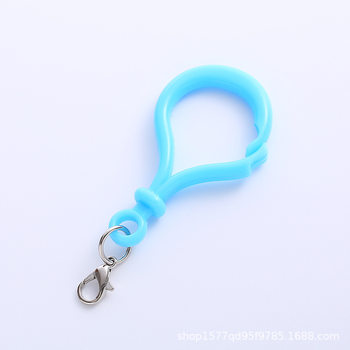 DIY Colorful Doll Keychain Pvc Plastic Light Bulb Buckle Lobster Clasp Bag Buckle Bell Hook Accessory Handmade