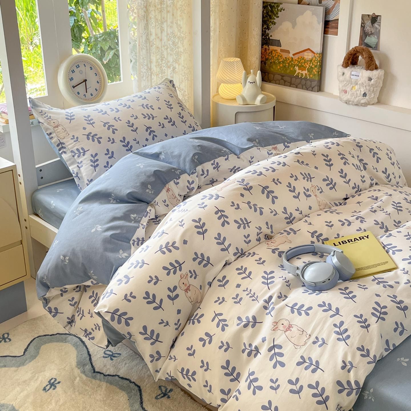 Ins Style Cotton Student Dormitory Bed Three-Piece Set Floral Four-Piece Set Pure Cotton Bed Bed Sheets Quilt Cover Bed Bed Sheets Wholesale