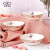 European dessert fruit plate afternoon tea ceramic cake plate dessert dried fruit plate creative salad bowl Western tableware