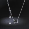 Black Ceramic Small Man Waist Necklace High-grade Long Accessories Titanium Steel Spring Pendant Women's Clavicle Chain