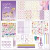 Cross-Border hand book gift box stickers 180 pieces European and American Flowers High-looking diy material scrapbook hand book suit