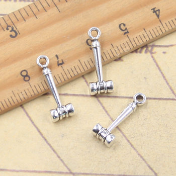 Ancient Silver Hammer Hammer of Justice DIY Jewelry Accessories Pendant Charm Necklace Bracelet Pendant