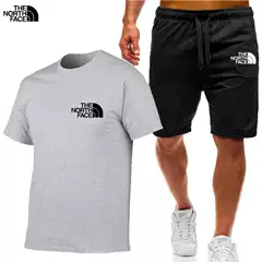 Summer European and American leisure sports short sleeve shorts suit fashion T-shirt suit factory direct foreign trade clothing