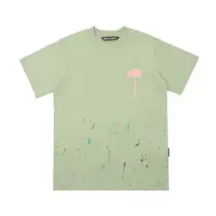 European and American Trendy Brand Palm Angels High Quality Palm Unisex Same Style Printed T-Shirt Men's Short Sleeves