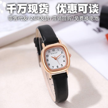 New Cross-Border Watch Women's Wholesale Square Fashion Simple Foreign Trade Decorative Small Dial Belt Women's Watch Women's Watch