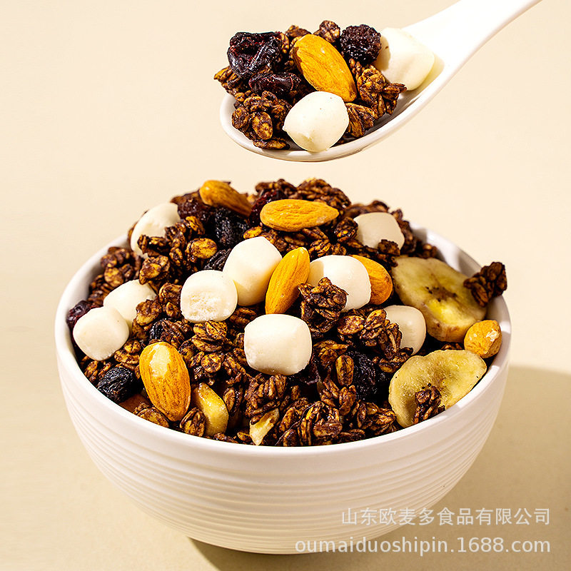 Fresh Baked Oatmeal Nut Instant Granola Nutritional Meal Replacement Nut Fruit Oatmeal