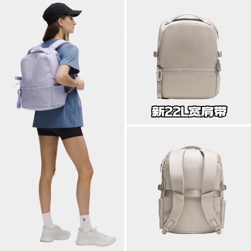 Пятно совершенно новый новый рюкзак lululemon компьютерный рюкзак студенческая школьная сумка дорожная йога пригородный водонепроницаемый Изображение 1