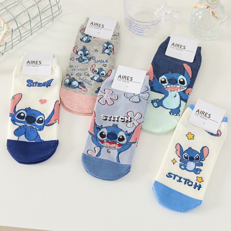 袜子女春秋薄款透气水果袜浅口隐形ins潮可爱日系船袜春夏学生袜