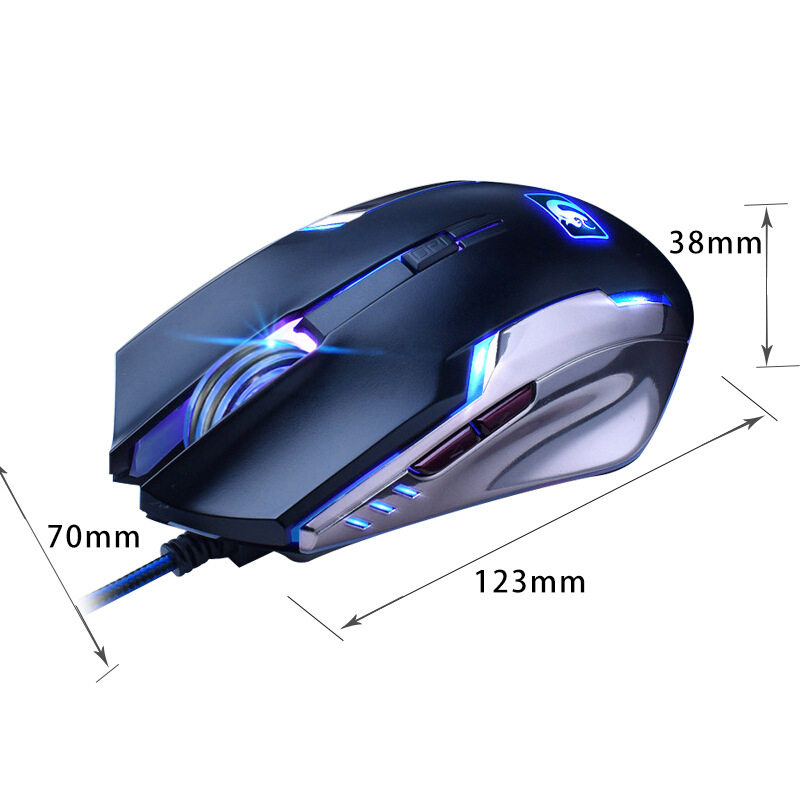 Xinmeng Manba snake second generation mouse Internet coffee wired game e-sports USB desktop computer notebook luminous mouse