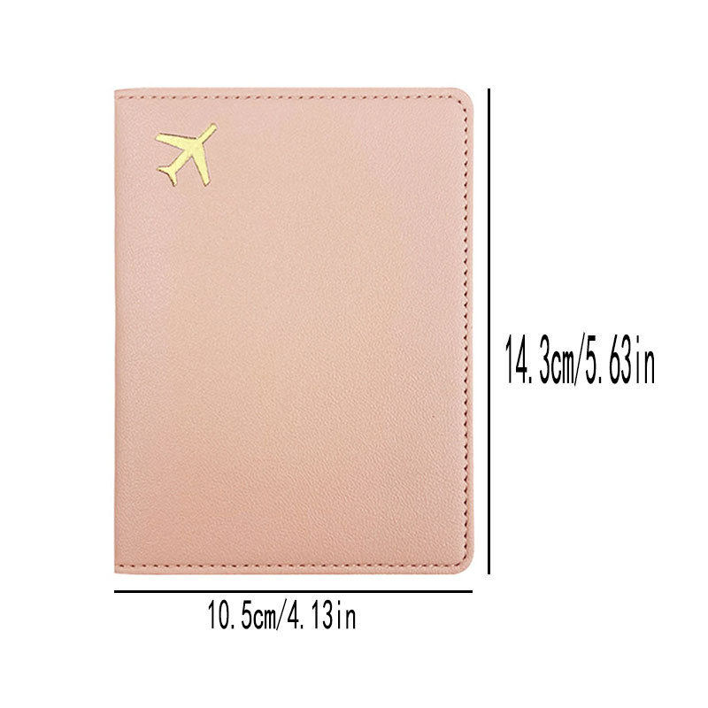 Cross-Border New Pu Leather Passport Holder Luggage Tag Convenient for Traveling Abroad Anti-Magnetic Anti-Theft Document Holder Storage Bag