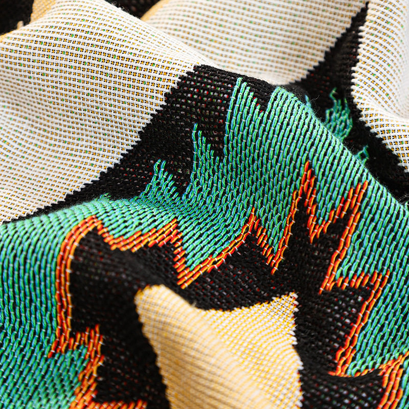 Outdoor Blanket camping blanket picnic blanket sofa blanket ins style trunk stall line blanket bohemian blanket