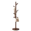 Solid Wood Clothes Rack, Floor-Standing Coat Rack, Bedroom Household Clothes Hanger, Simple Vertical Beech Wood Clothes Rod, Indoor Bag Rack