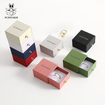 Factory Direct Sales of High-Quality Jewelry Storage Boxes, Drawer Boxes, Ring Storage Gift Packaging Boxes, Customizable with Logo