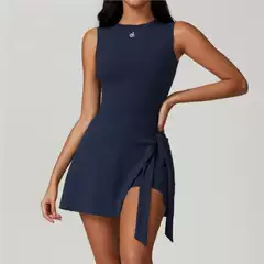 Al All-In-One One-Piece Yoga Wear Professional Sports Fitness Wear Tennis Skirt Dress Women's Pilates