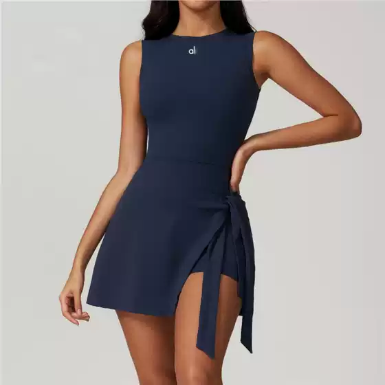 Al All-In-One One-Piece Yoga Wear Professional Sports Fitness Wear Tennis Skirt Dress Women's Pilates